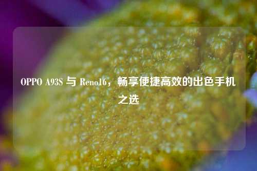 OPPO A93S 与 Reno16,畅享便捷高效的出色手机之选