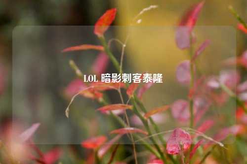 LOL 暗影刺客泰隆