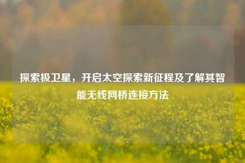 探索极卫星，开启太空探索新征程及了解其智能无线网桥连接方法