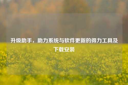 升级助手,助力系统与软件更新的得力工具及下载安装