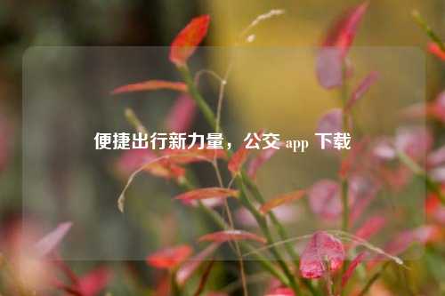便捷出行新力量,公交 app 下载