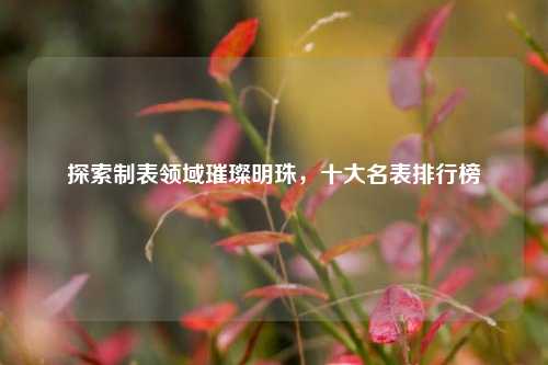 探索制表领域璀璨明珠,十大名表排行榜