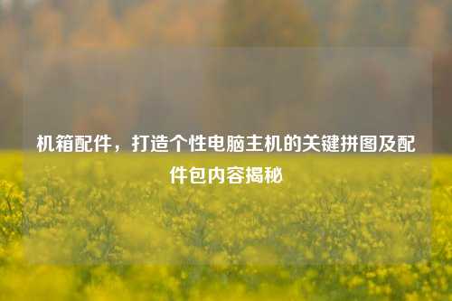 机箱配件，打造个性电脑主机的关键拼图及配件包内容揭秘