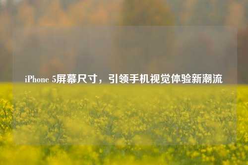 iPhone 5屏幕尺寸，引领手机视觉体验新潮流