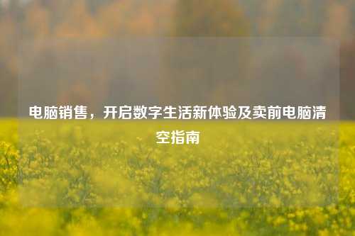 电脑销售,开启数字生活新体验及卖前电脑清空指南
