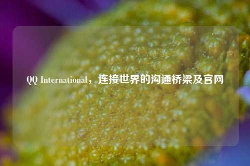 QQ International,连接世界的沟通桥梁及官网