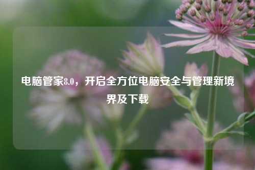 电脑管家8.0,开启全方位电脑安全与管理新境界及下载