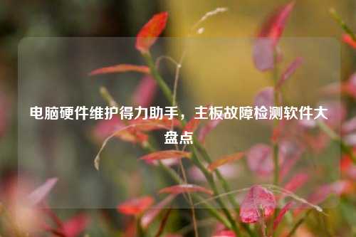 电脑硬件维护得力助手,主板故障检测软件大盘点