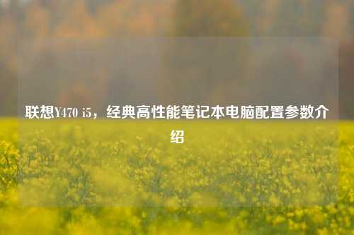 联想Y470 i5，经典高性能笔记本电脑配置参数介绍