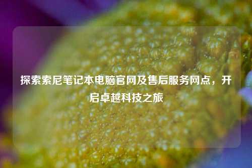 探索索尼笔记本电脑官网及售后服务网点,开启卓越科技之旅