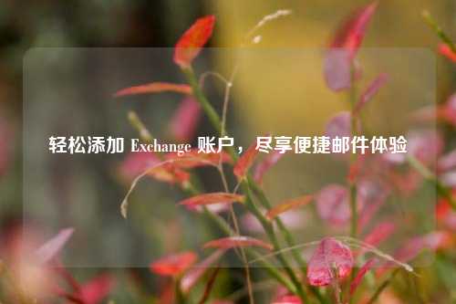 轻松添加 Exchange 账户,尽享便捷邮件体验