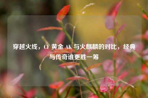 穿越火线，CF 黄金 AK 与火麒麟的对比，经典与传奇谁更胜一筹