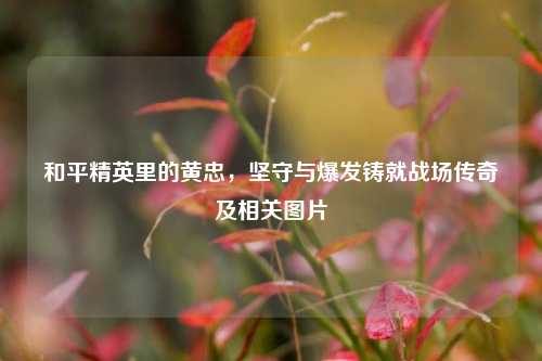 和平精英里的黄忠,坚守与爆发铸就战场传奇及相关图片