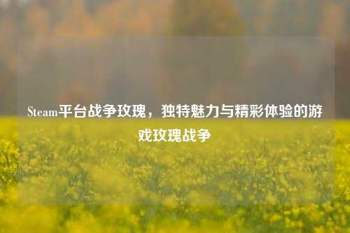 Steam平台战争玫瑰,独特魅力与精彩体验的游戏玫瑰战争