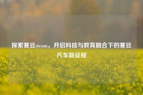 探索赛豆steam,开启科技与教育融合下的赛豆汽车新征程