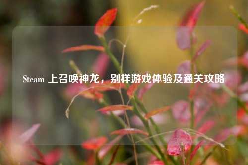 Steam 上召唤神龙,别样游戏体验及通关攻略
