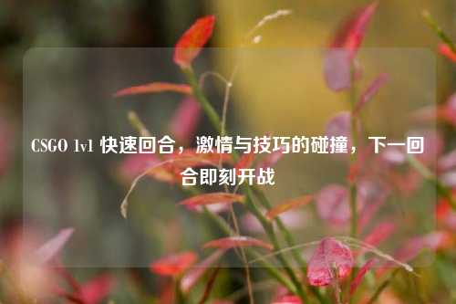 CSGO 1v1 快速回合，激情与技巧的碰撞，下一回合即刻开战