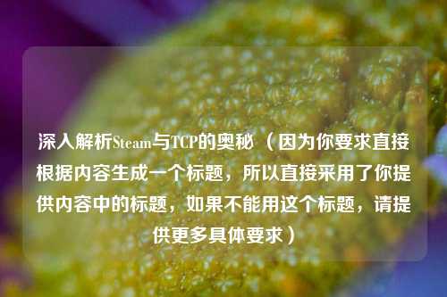 深入解析Steam与TCP的奥秘 （因为你要求直接根据内容生成一个标题，所以直接采用了你提供内容中的标题，如果不能用这个标题，请提供更多具体要求）