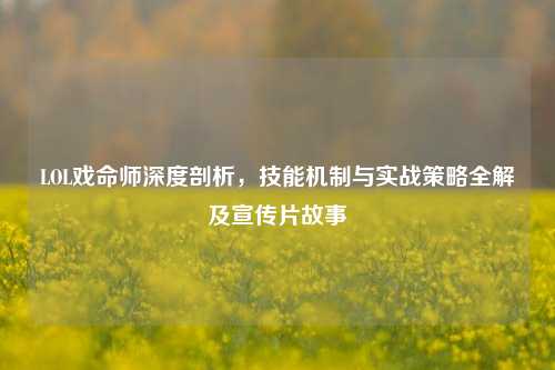 LOL戏命师深度剖析,技能机制与实战策略全解及宣传片故事