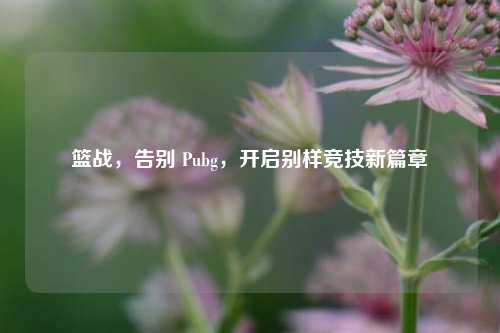 篮战,告别 Pubg,开启别样竞技新篇章