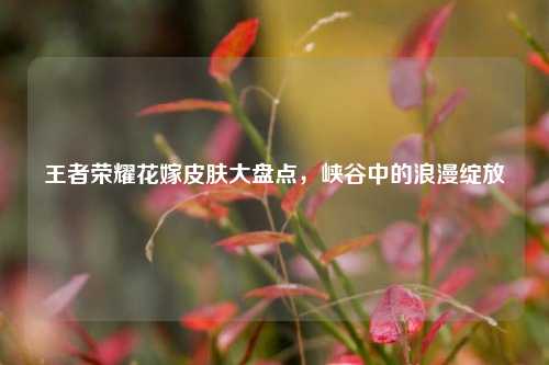 王者荣耀花嫁皮肤大盘点，峡谷中的浪漫绽放