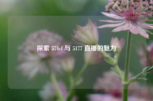 探索 574cf 与 5177 直播的魅力