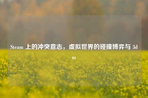 Steam 上的冲突意志，虚拟世界的碰撞博弈与 3dm