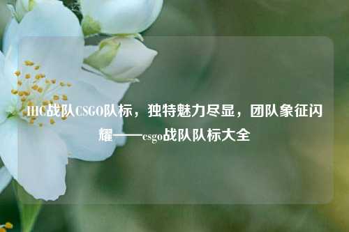 IHC战队CSGO队标,独特魅力尽显,团队象征闪耀——csgo战队队标大全