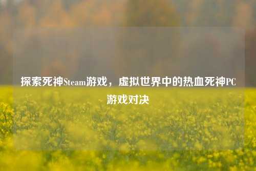 探索死神Steam游戏，虚拟世界中的热血死神PC游戏对决