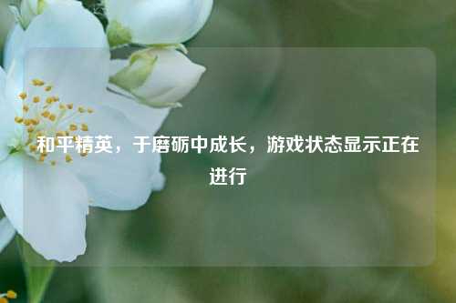 和平精英,于磨砺中成长,游戏状态显示正在进行