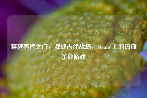穿越蒸汽之门，激战古代战场，Steam 上的热血杀敌游戏