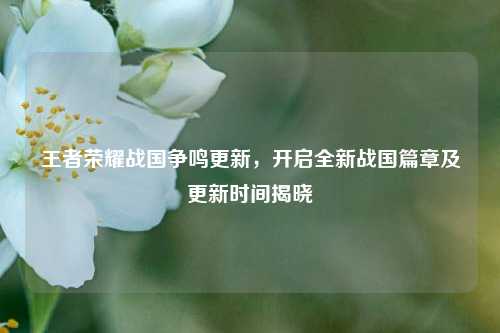 王者荣耀战国争鸣更新，开启全新战国篇章及更新时间揭晓