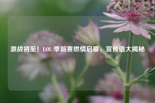 激战将至！LOL 季前赛燃情启幕，宣传语大揭秘