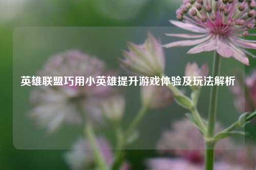 英雄联盟巧用小英雄提升游戏体验及玩法解析
