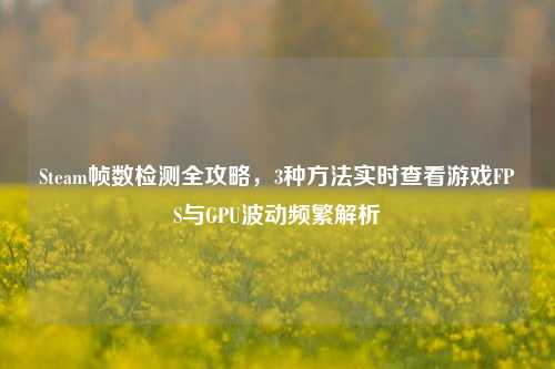 Steam帧数检测全攻略,3种方法实时查看游戏FPS与GPU波动频繁解析