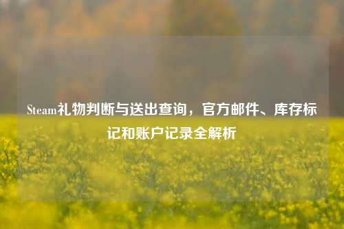 Steam礼物判断与送出查询,官方邮件、库存标记和账户记录全解析