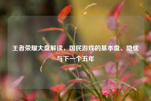 王者荣耀大盘解读,国民游戏的基本盘、隐忧与下一个五年