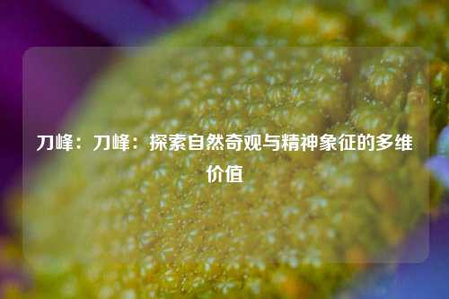 刀峰:刀峰:探索自然奇观与精神象征的多维价值
